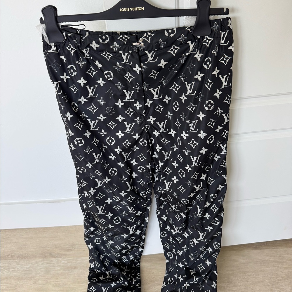 Louis Vuitton Kids Black Monogram Pants